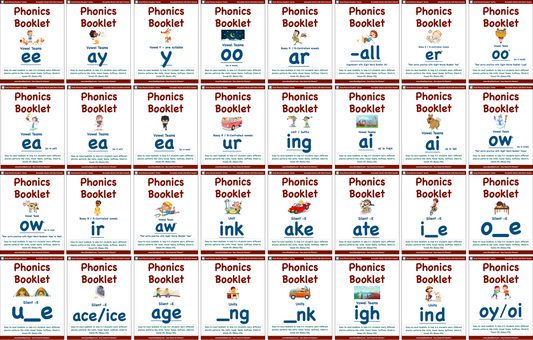 All 32 Phonics Patterns Booklets - Super Bundle - (PDF Downloads)