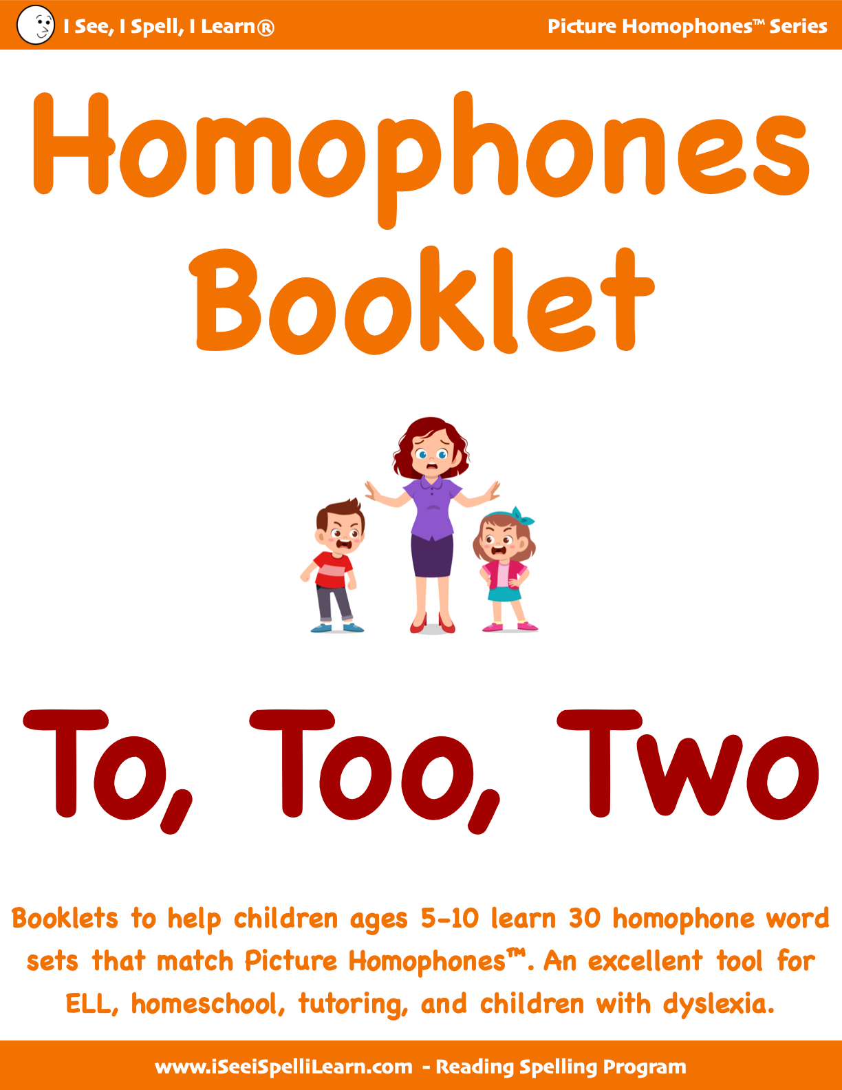 BUNDLE 1 Homophones Booklets - 15 Sets of 33 Homophones Words (15 eBooklets)