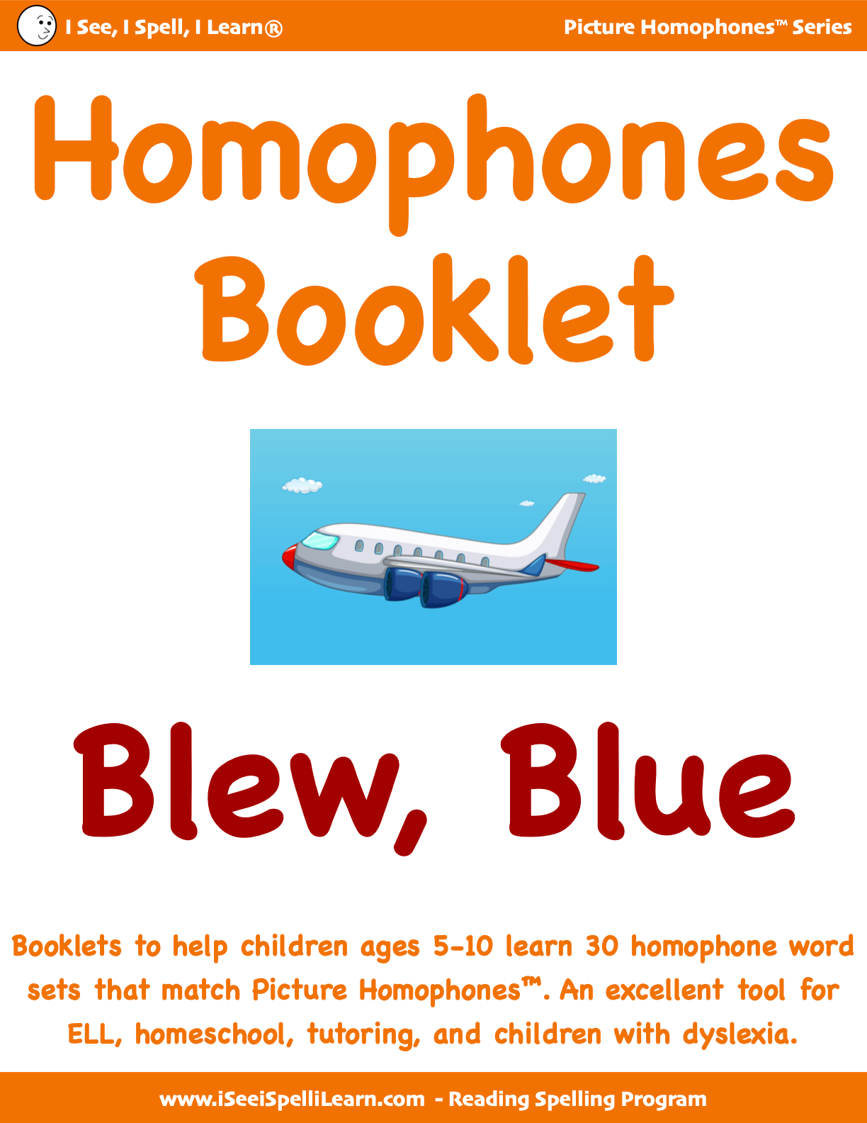 BUNDLE 1 Homophones Booklets - 15 Sets of 33 Homophones Words (15 eBooklets)