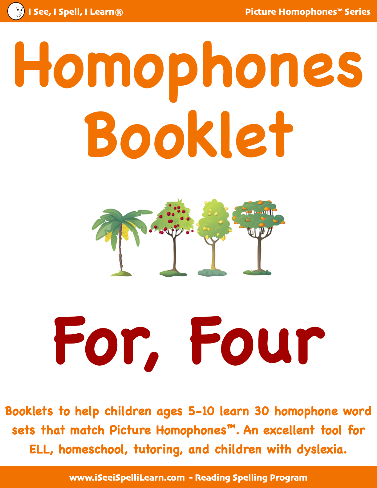 BUNDLE 1 Homophones Booklets - 15 Sets of 33 Homophones Words (15 eBooklets)