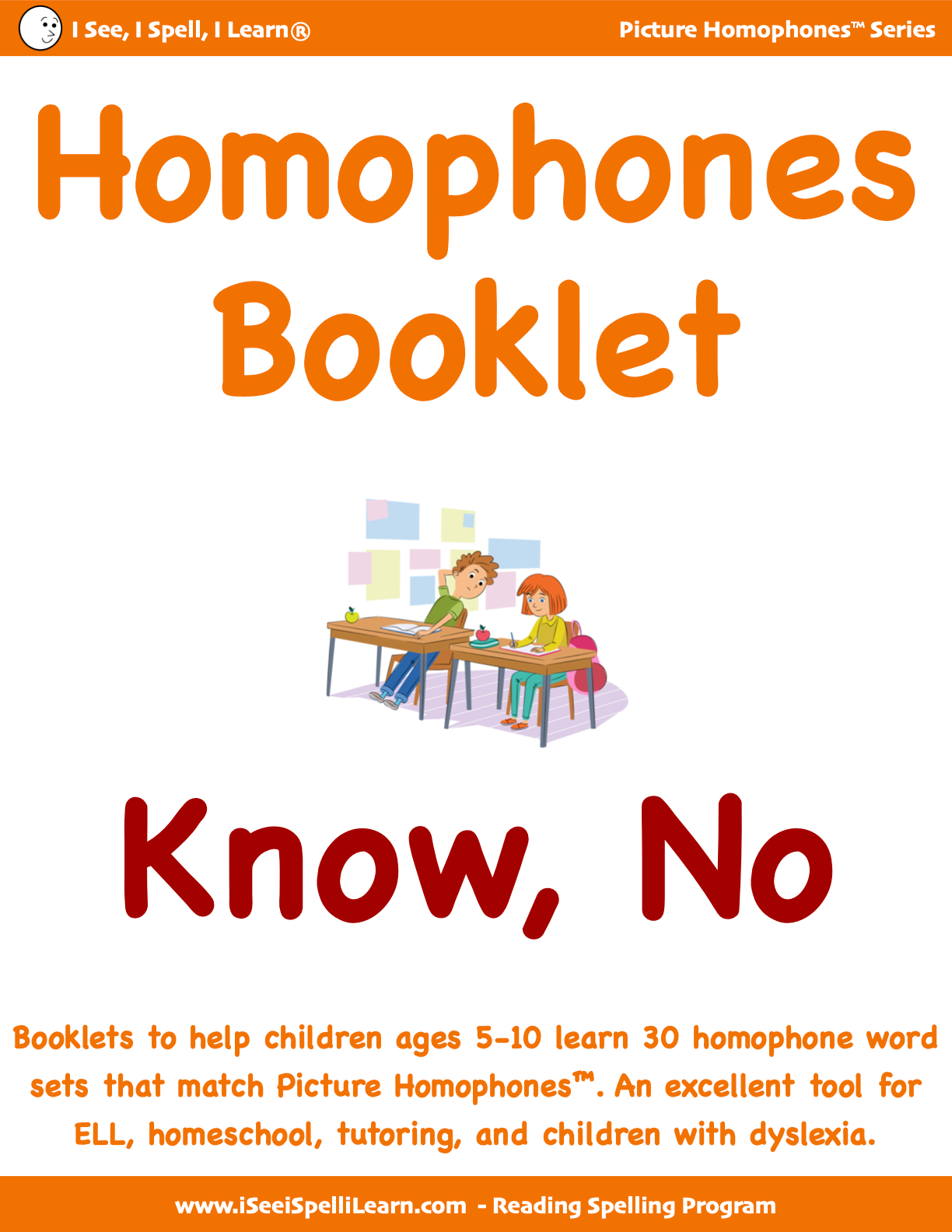 BUNDLE 1 Homophones Booklets - 15 Sets of 33 Homophones Words (15 eBooklets)