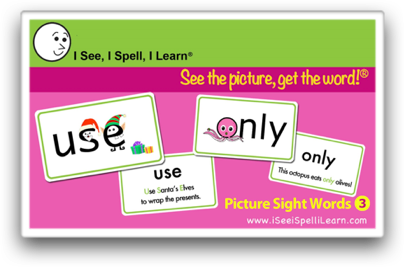 I See, I Spell, I Learn® - Picture Sight Words™ Flashcards Sets 1, 2 & 3